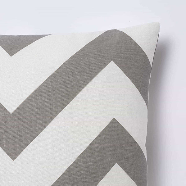 Geometric Pattern Duck Cotton Cushion Cover