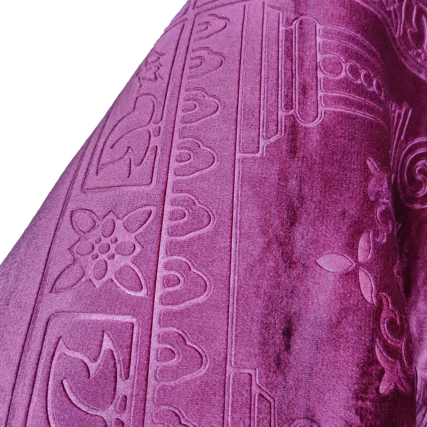 Soft Plush Embossed Velvet Prayer Mat