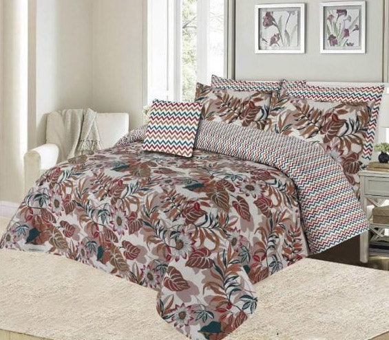 3 Pcs King Size Cotton Bed Sheet Set