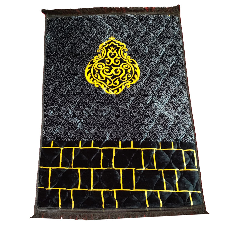 Black Quilted Soft Prayer Mat
