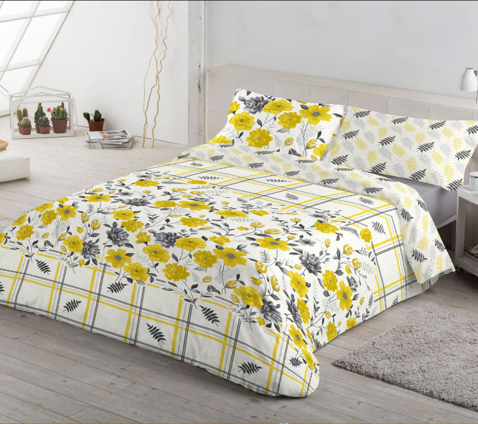 Floral Printed Double Bed Sheet