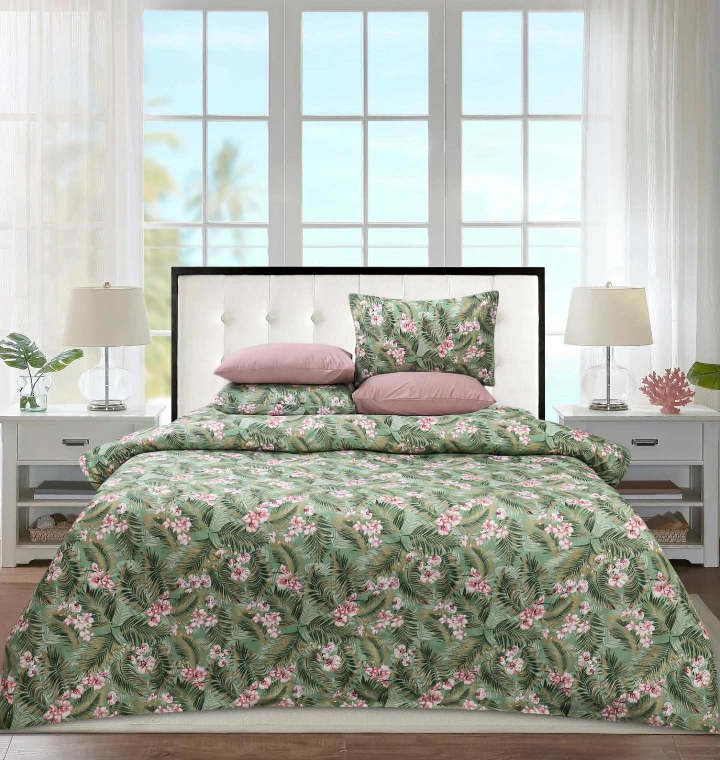 Export Quality Cotton Bed Sheet & Comforter Set