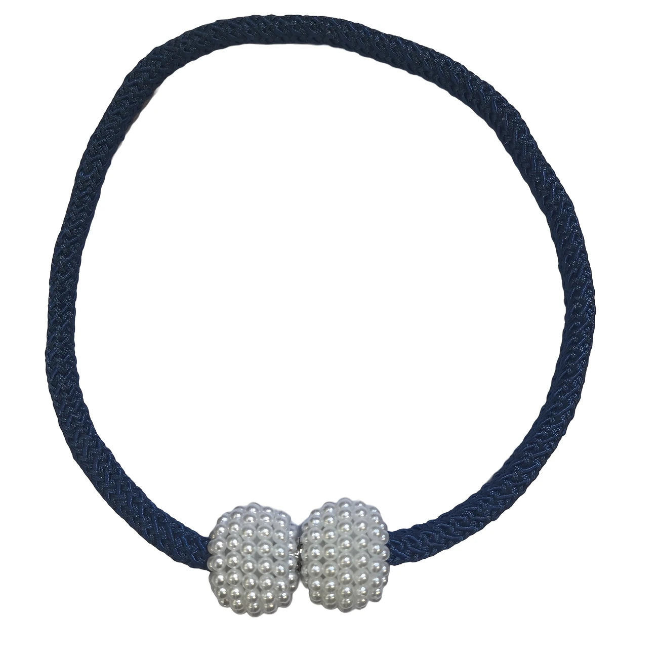 2pcs Blue Rope Drapery Curtains Holdbacks, Elegant Window Treatment Tie Fixers