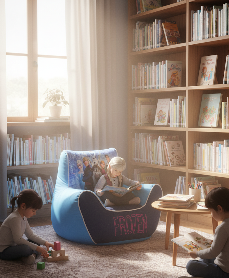 Cute Frozen Cozy Bean Bag for Kids