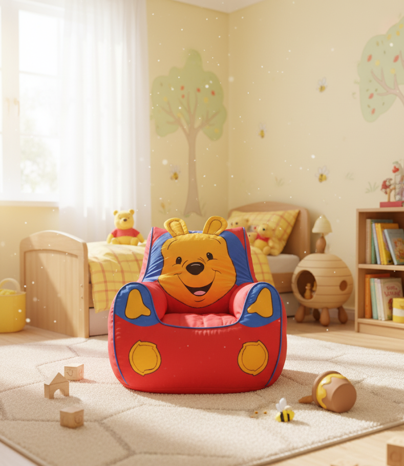Cute Pooh Cozy Bean Bag for Kids