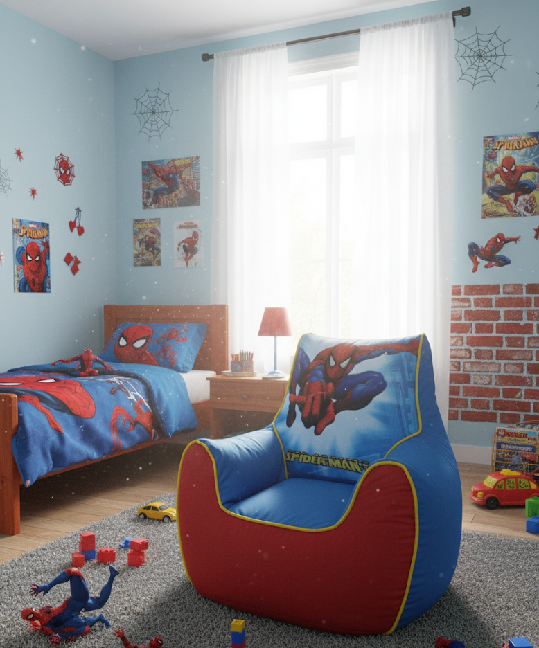 Cute Spiderman Cozy Bean Bag for Kids