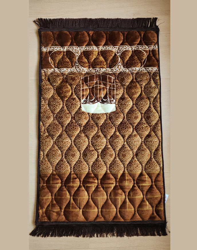 Brown Quilted Soft Prayer Mat