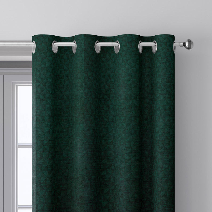 Faux Jute Room Darkening Grommet Curtain Panel