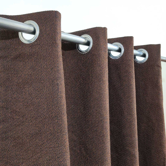 Luxury Dark Brown Thick Jute Curtain