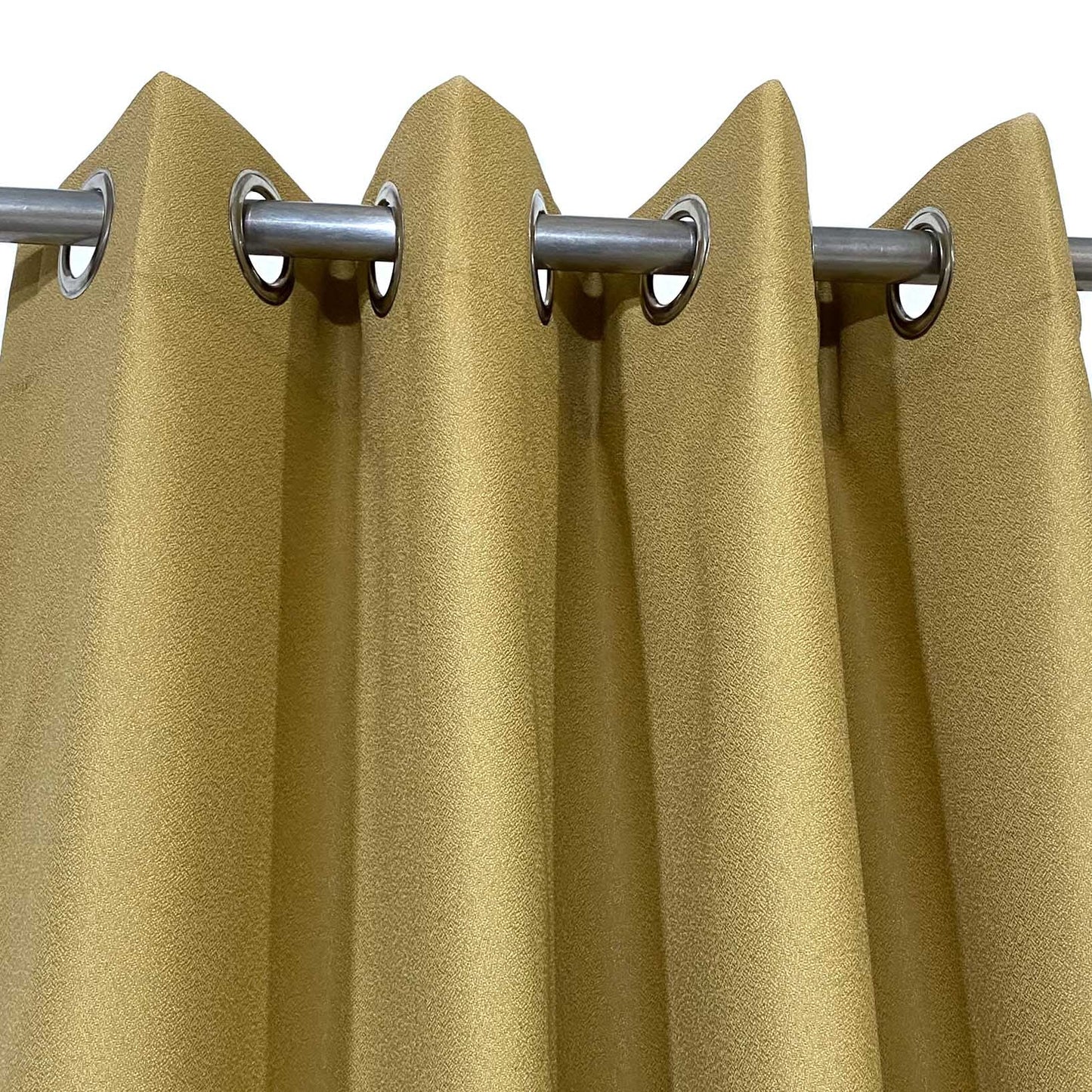 Golden Premium Textured Silk Curtain