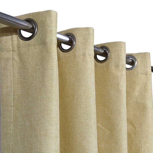 Luxury Light Gold Thick Jute Curtain