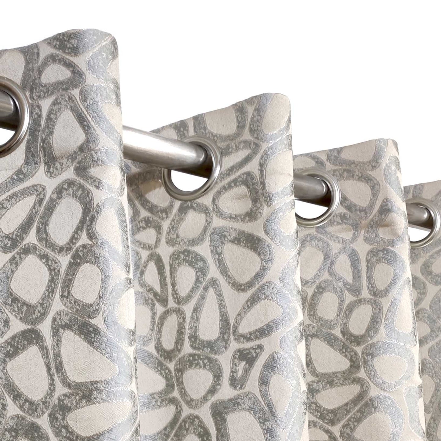 Lightweight Viscose Ready Made Eyelet Curtain