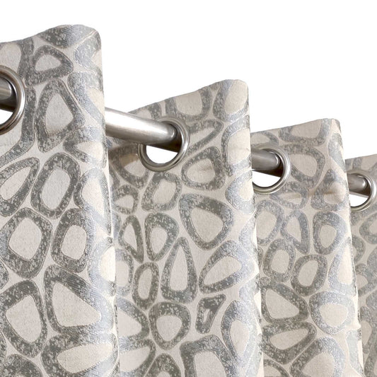 Lightweight Viscose Ready Made Eyelet Curtain