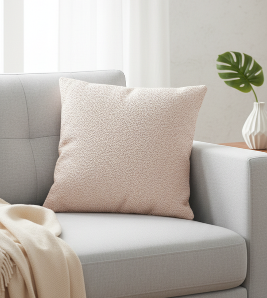 Boucle Textured Fabric Cushion Cover