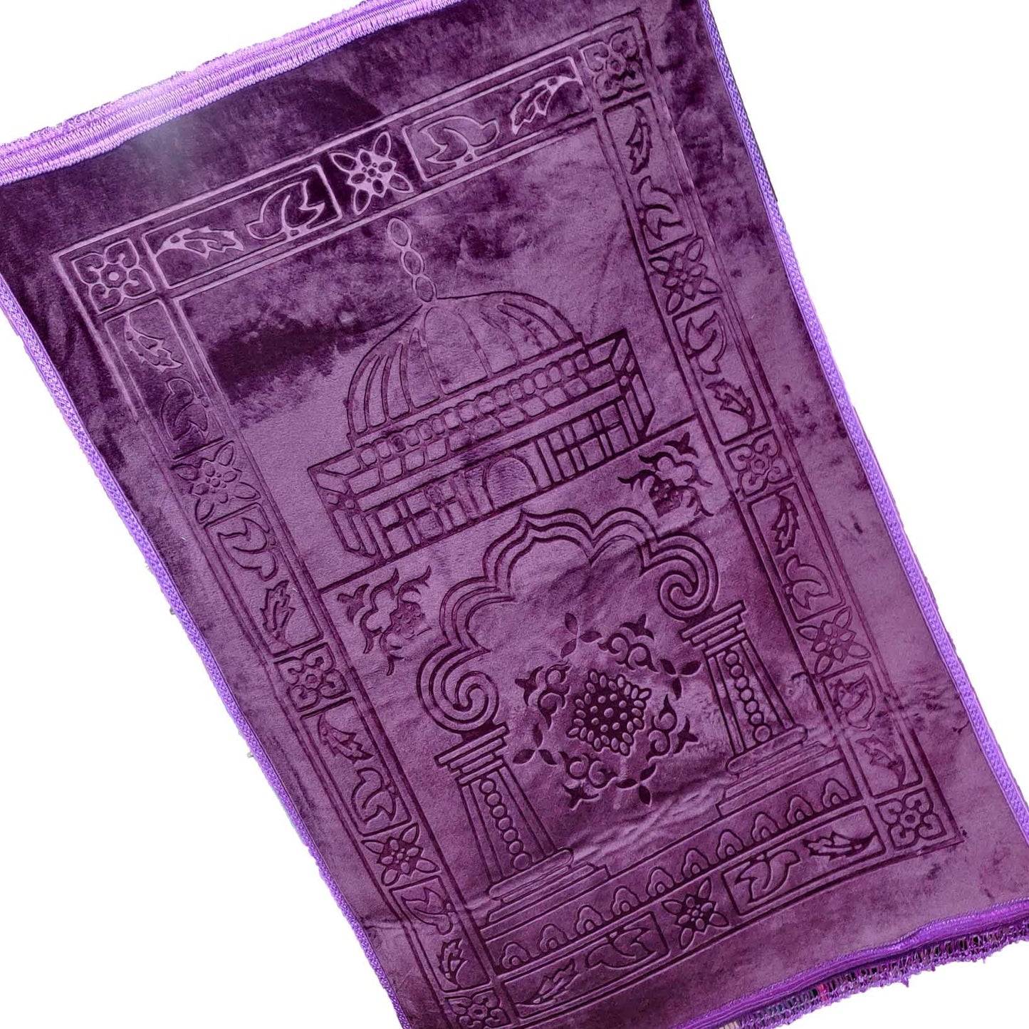 Soft Plush Embossed Velvet Prayer Mat