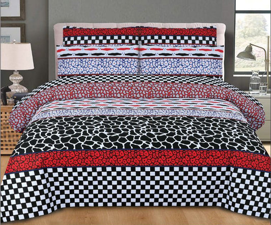 3 Pcs King Size Cotton Bed Sheet Set