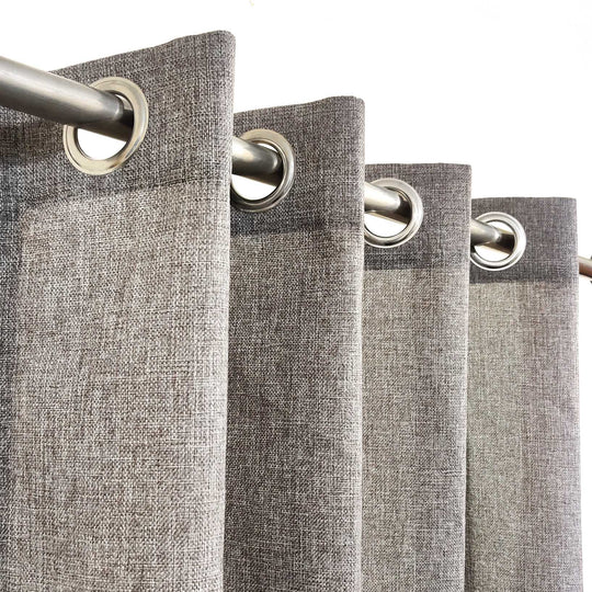 Luxury Grey Thick Jute Curtain