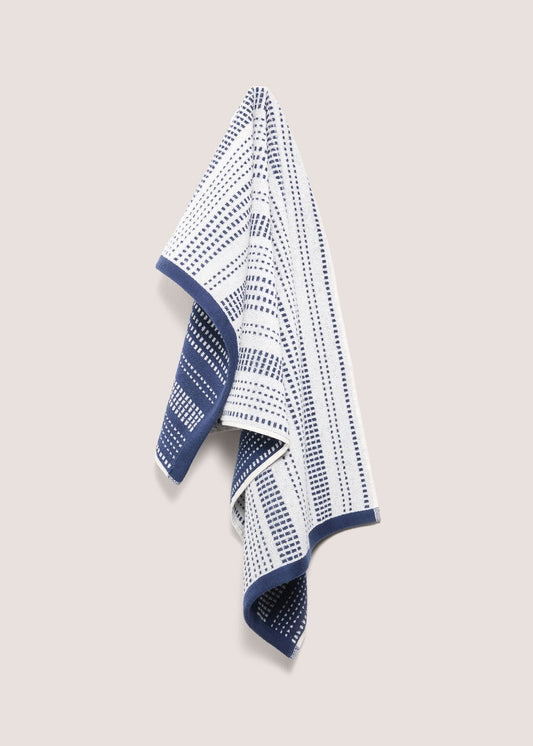100% Cotton Blue Stripe Towel