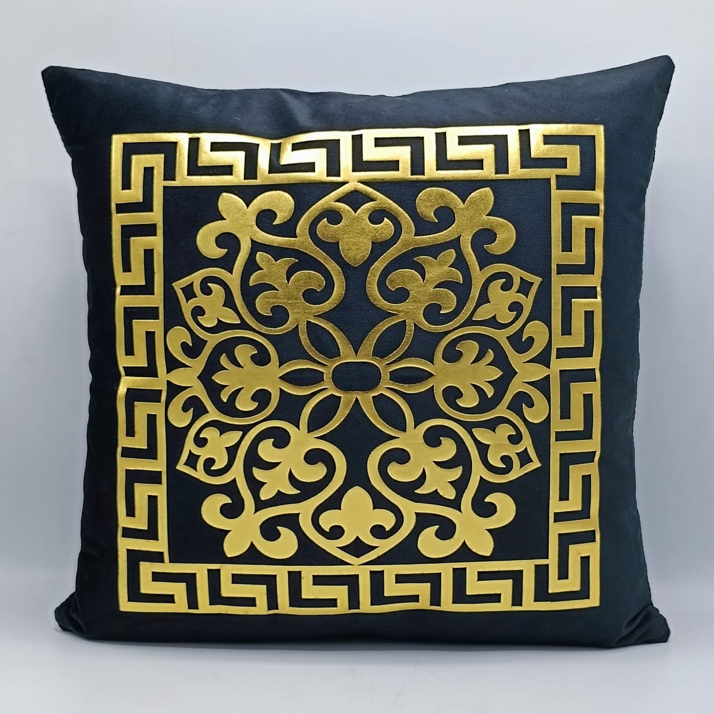 Black & Gold Versace Laser Design Cushion