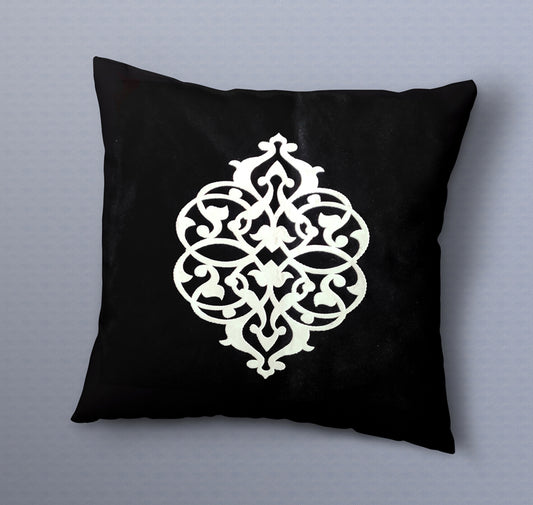 Black Velvet Home Decorative Couch Cushion Cover