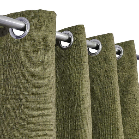 Luxury Pickle Green Thick Jute Curtain