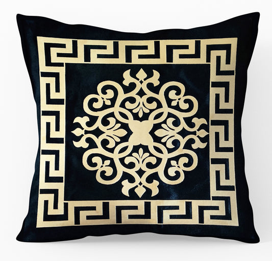 Black Soft Velvet Cushion Cover