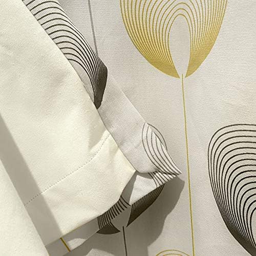 Fusion - Delta - 100% Cotton Pair of Eyelet Lined Curtains - 66" Width x 72" Drop (168 x 183cm) in Natural
