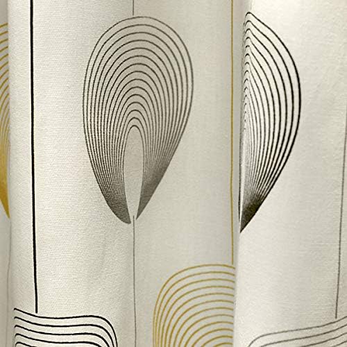 Fusion - Delta - 100% Cotton Pair of Eyelet Lined Curtains - 66" Width x 72" Drop (168 x 183cm) in Natural