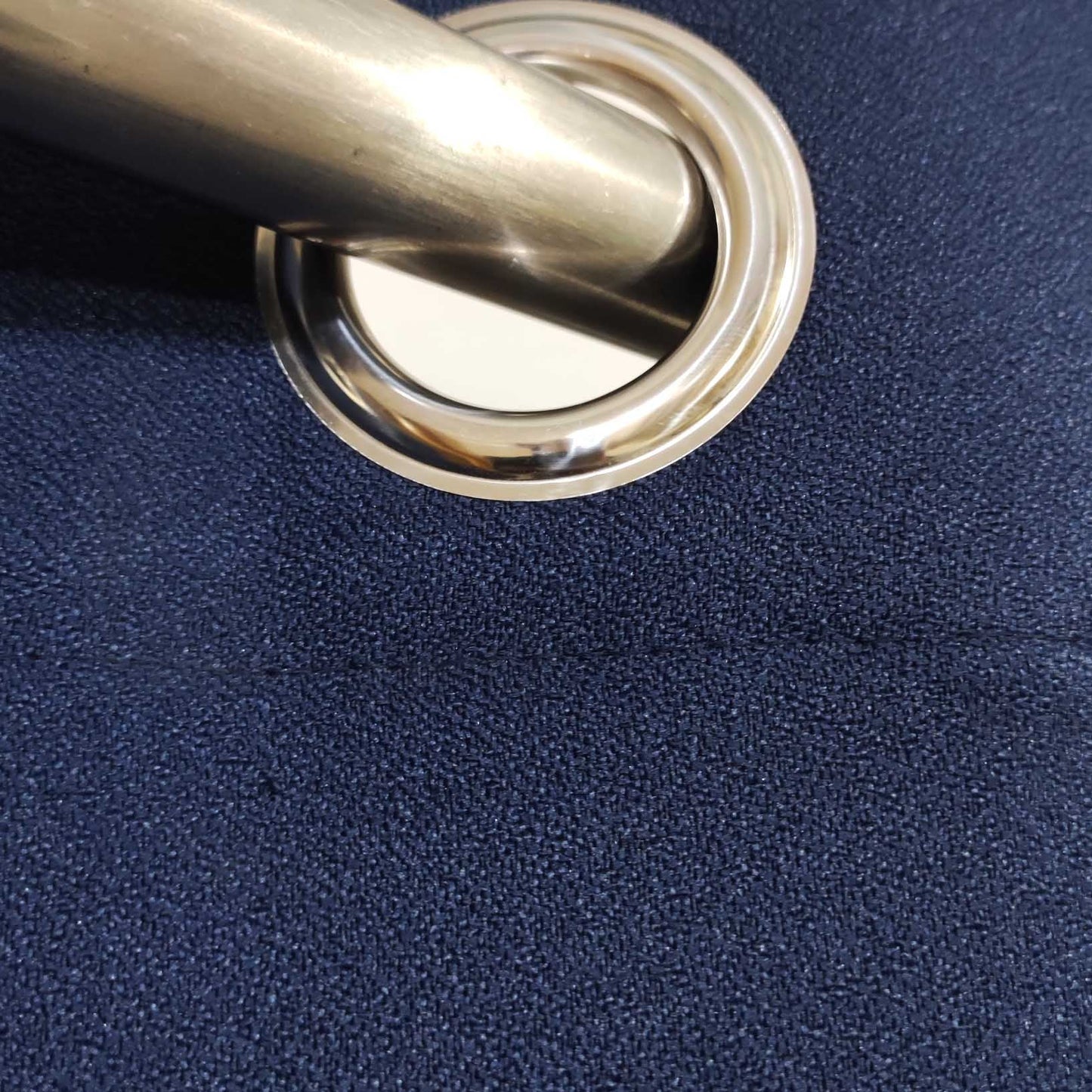 Navy Blue Premium Textured Silk Curtain