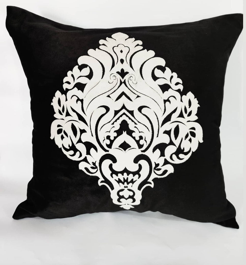 Black Velvet Sofa Cushion Cover