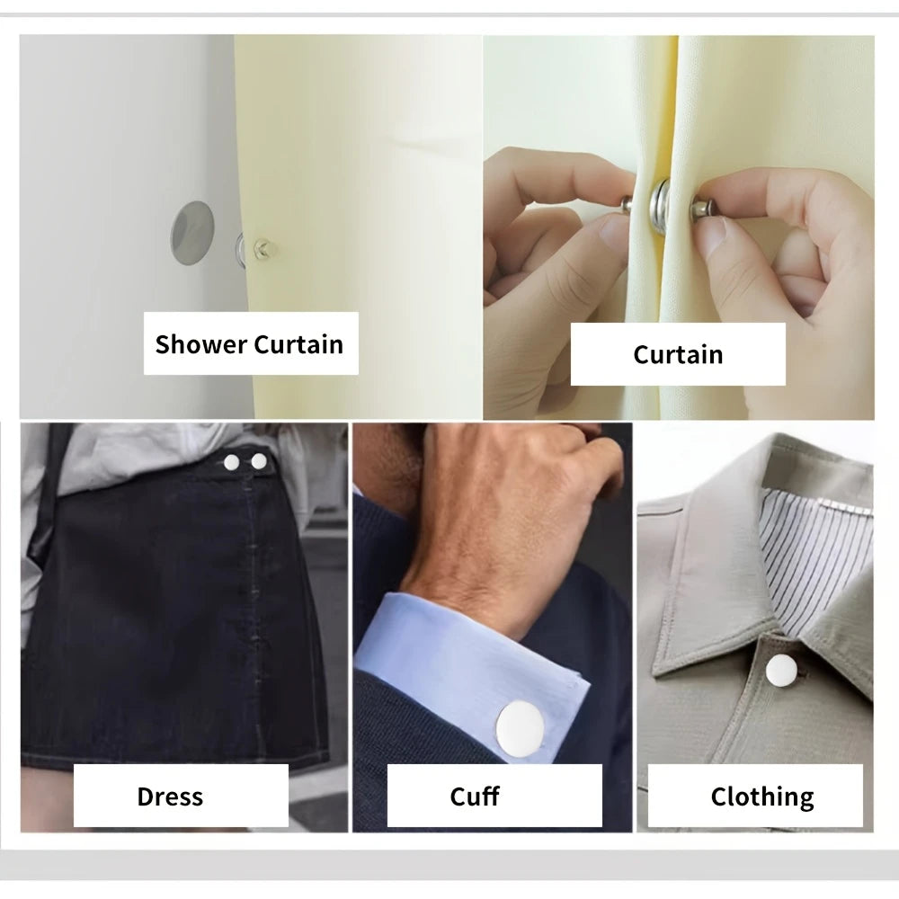 Buckles, Curtain Weighted Magnet Clips with Thumb Tacks