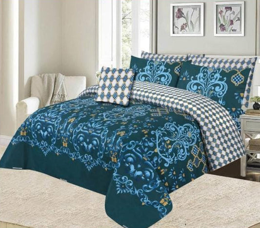 3 Pcs King Size Cotton Bed Sheet Set