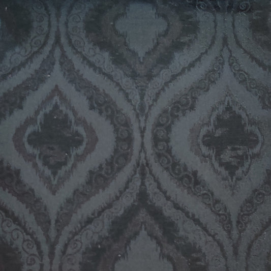 Black Premium Quality Shanghai Silk Eyelet Curtain - Single Panel (52x95 inch)