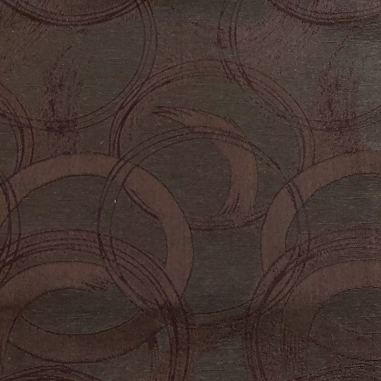 Dark Brown Premium Quality Shanghai Silk Eyelet Curtain - Single Panel (52x95 inch)