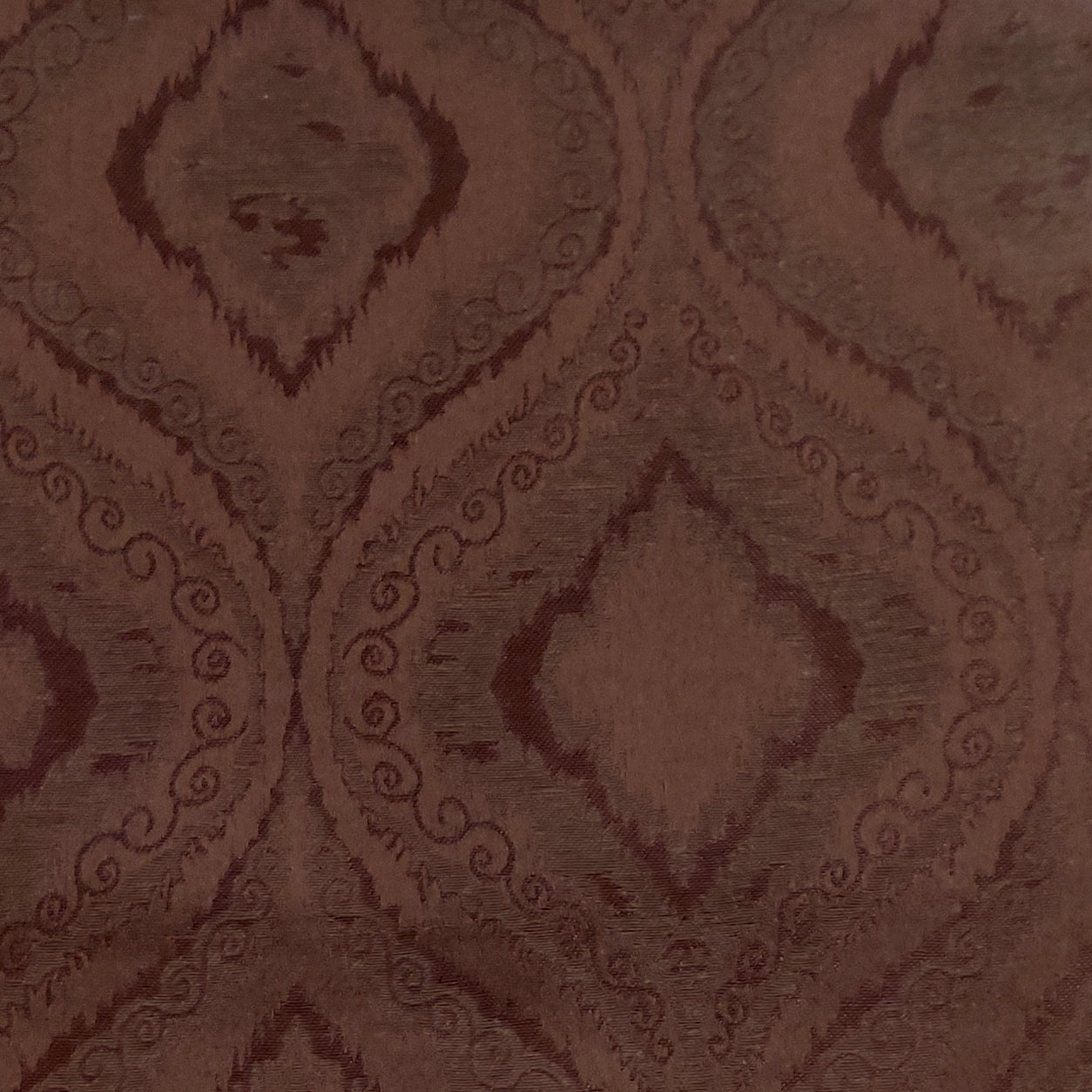 Dark Brown Premium Quality Shanghai Silk Eyelet Curtain - Single Panel (52x95 inch)