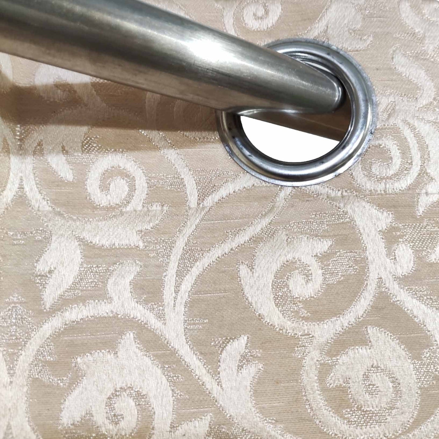 Cream High Quality Eyelet Curtain - Single Panel