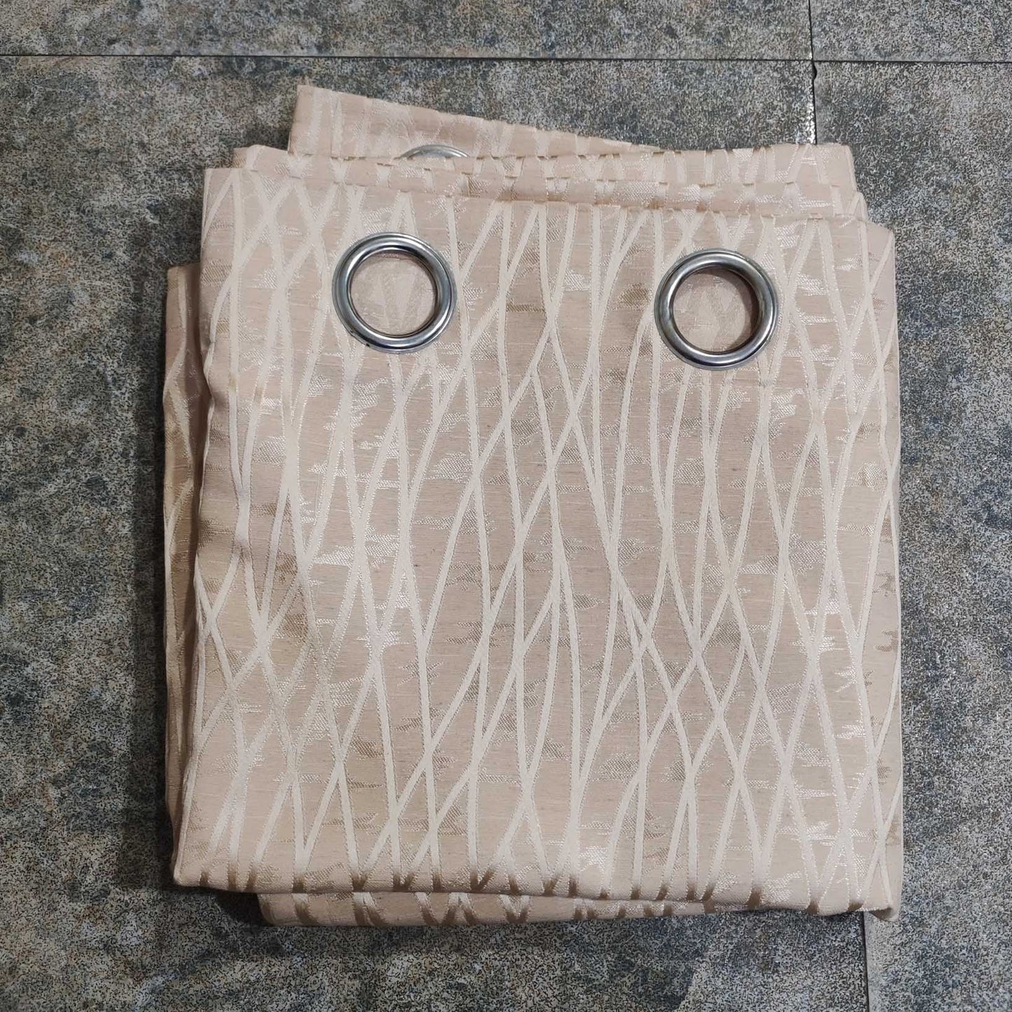 Cream High Quality Eyelet Curtain - Single Panel