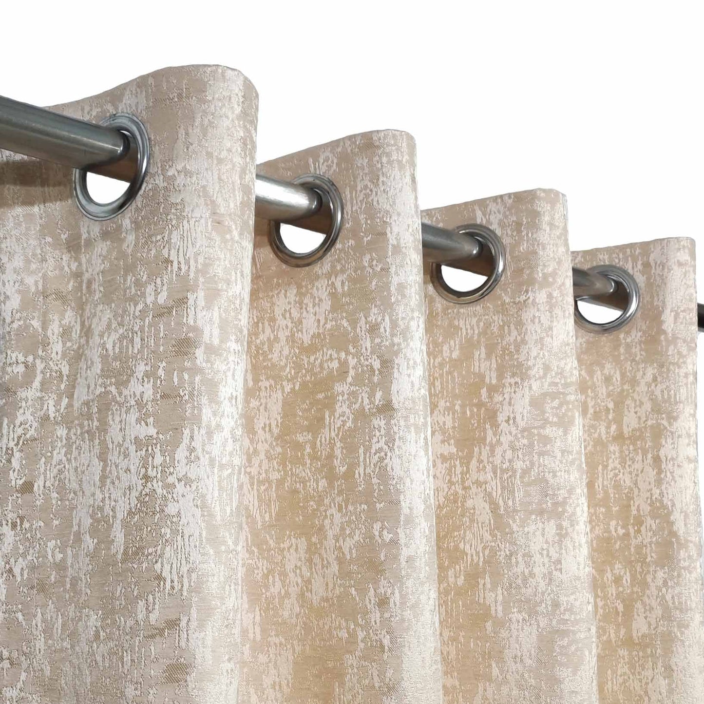 Cream High Quality Eyelet Curtain - Single Panel