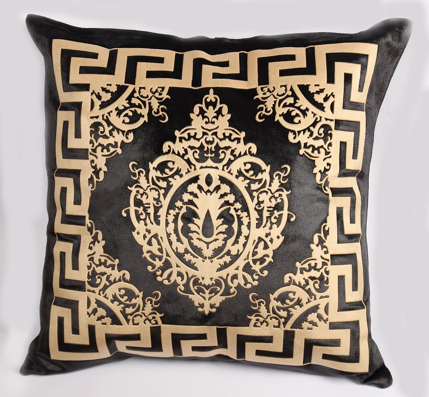 Black Luxury Velvet Soft Cushion Cover