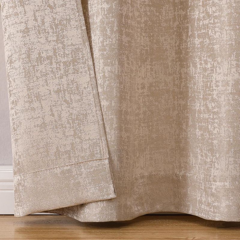 Camden Textured Grommet Top Window Curtain Panels Set Of 2