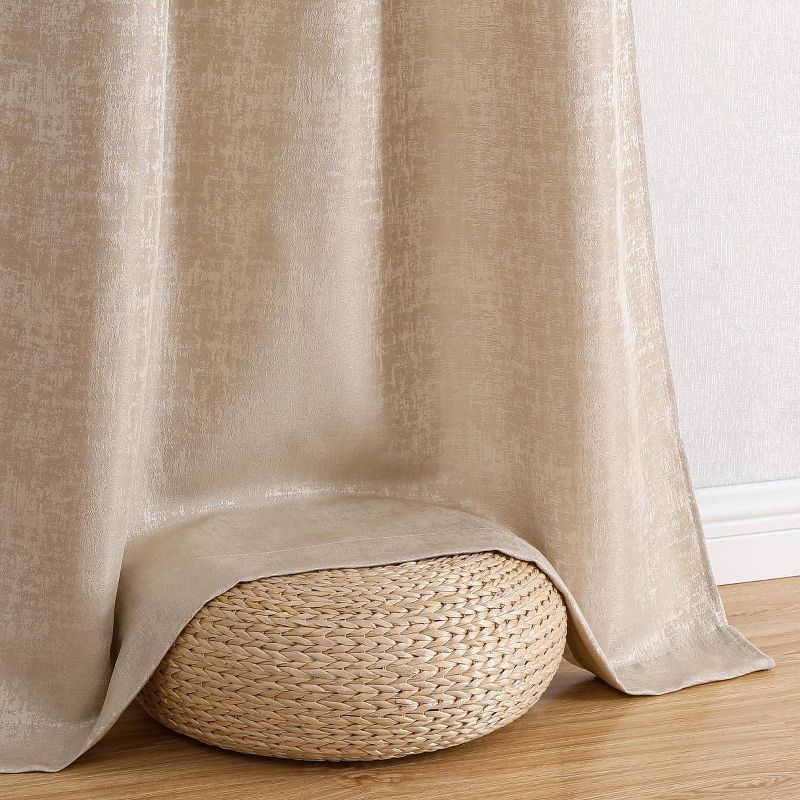 Camden Textured Grommet Top Window Curtain Panels Set Of 2