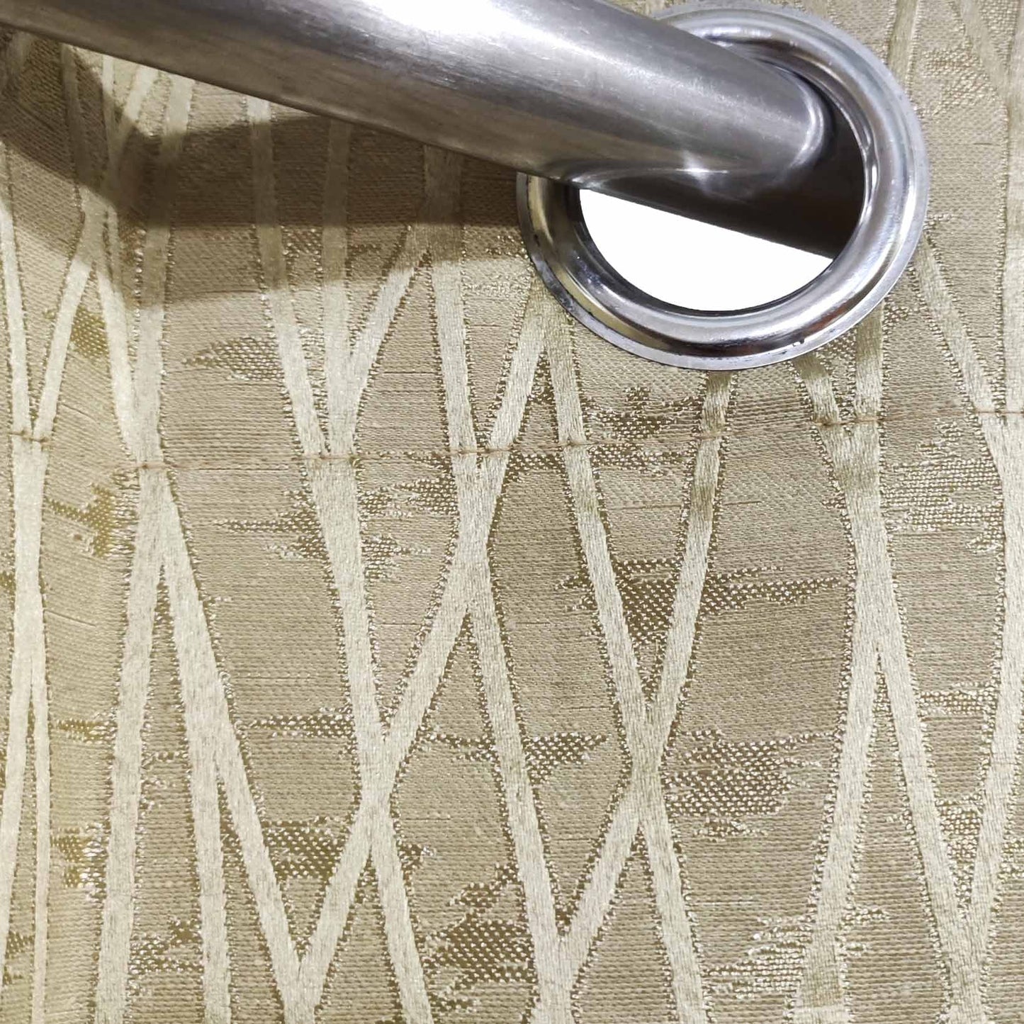 Golden Brown High Quality Eyelet Curtain - Single Panel