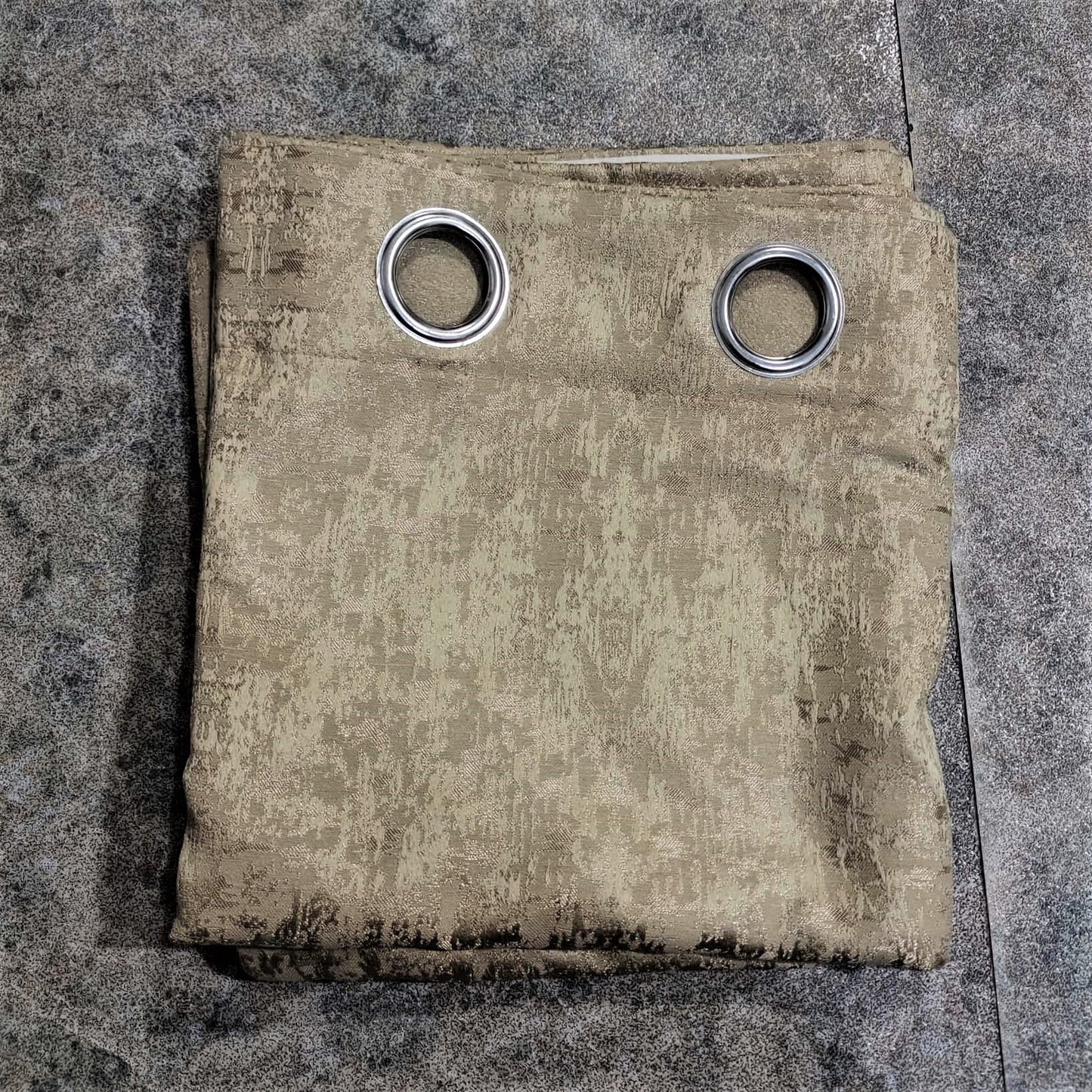 Golden Brown High Quality Eyelet Curtain - Single Panel