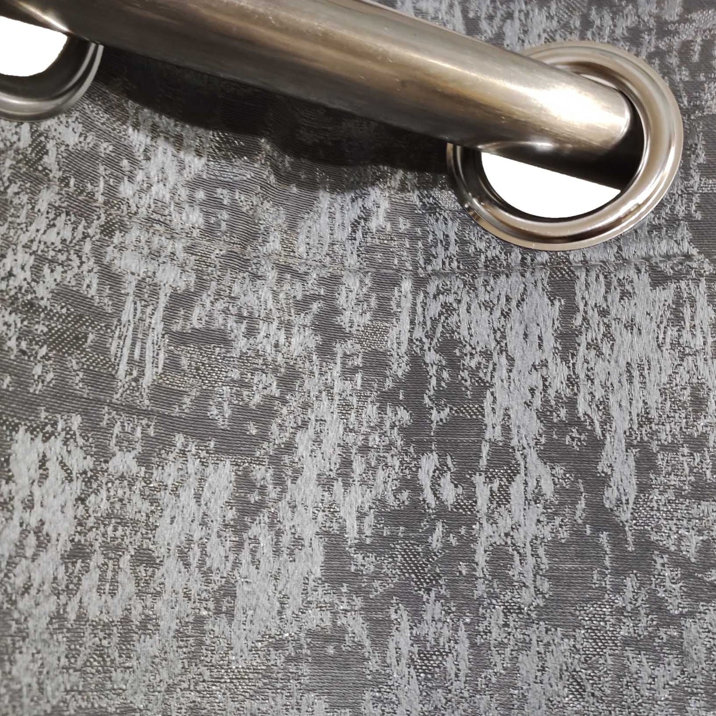 Grey High Quality Eyelet Curtain - Single Panel