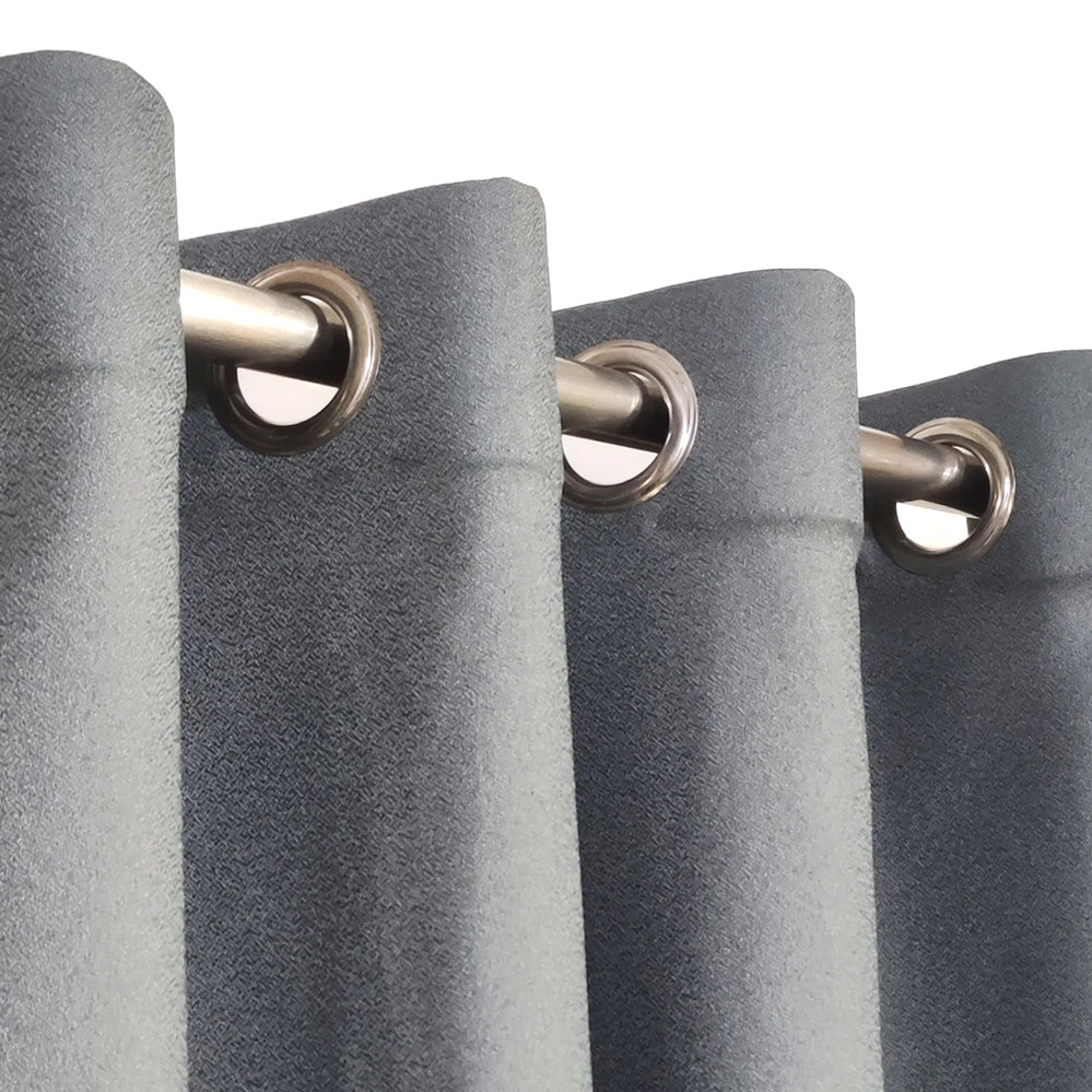 Grey Premium Textured Silk Curtain