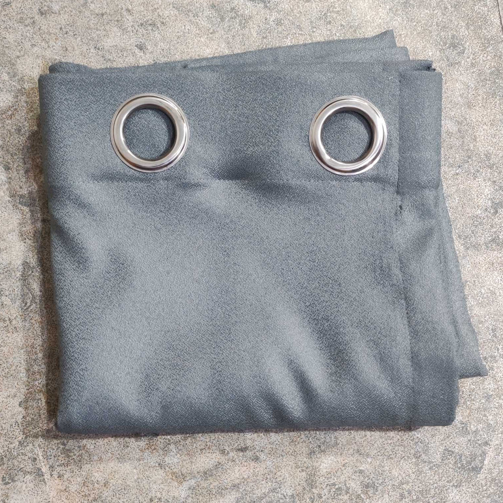 Grey Premium Textured Silk Curtain