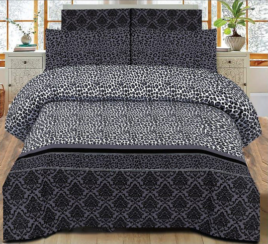 3 Pcs King Size Cotton Bed Sheet Set