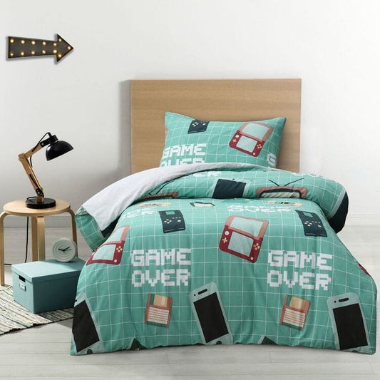 Gamers Lover Printed Kids Single Bedsheet Set
