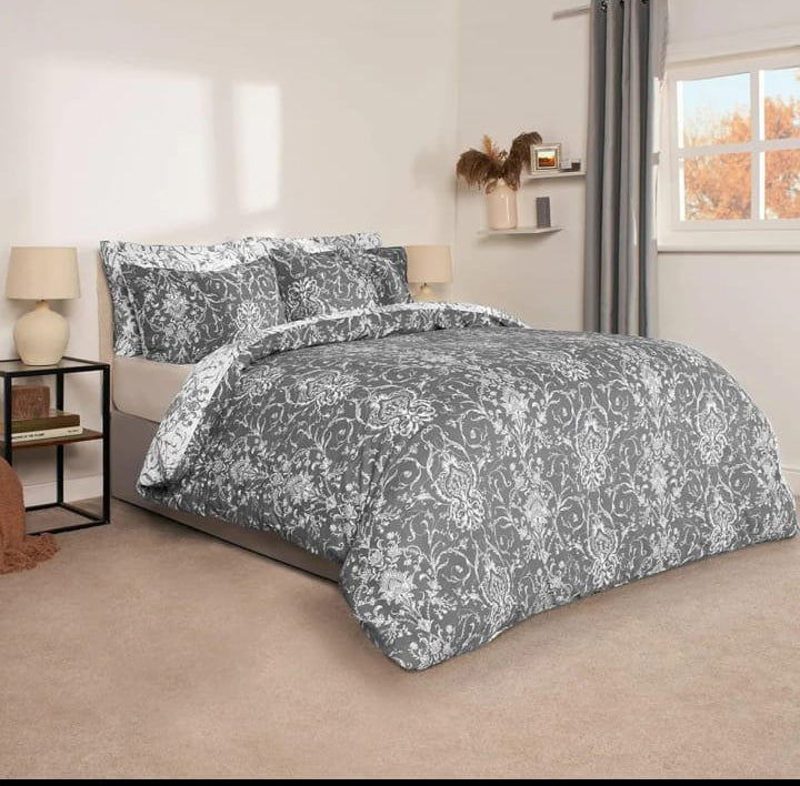 3 Pcs King Size Cotton Bed Sheet Set