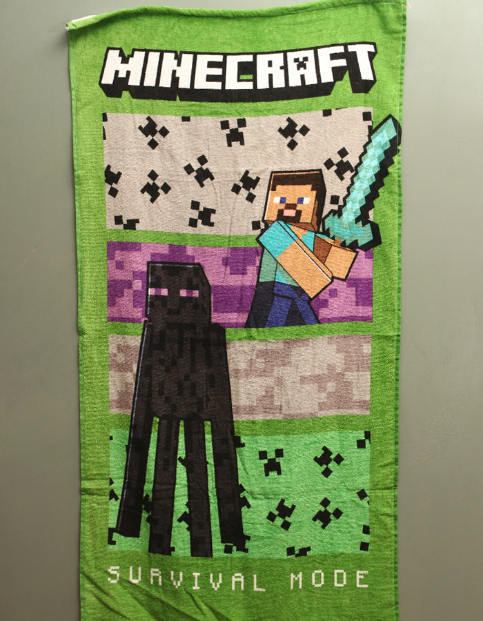 Minecraft Kids Cartoon Printed Towel